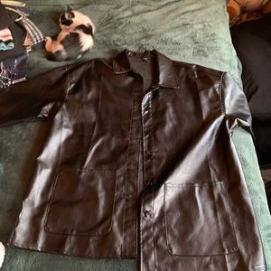 Shein lather oversized jacket